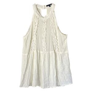 Staccato Top Womens Small Fairy Cottagecore Feminine Delicate Ethereal Lace